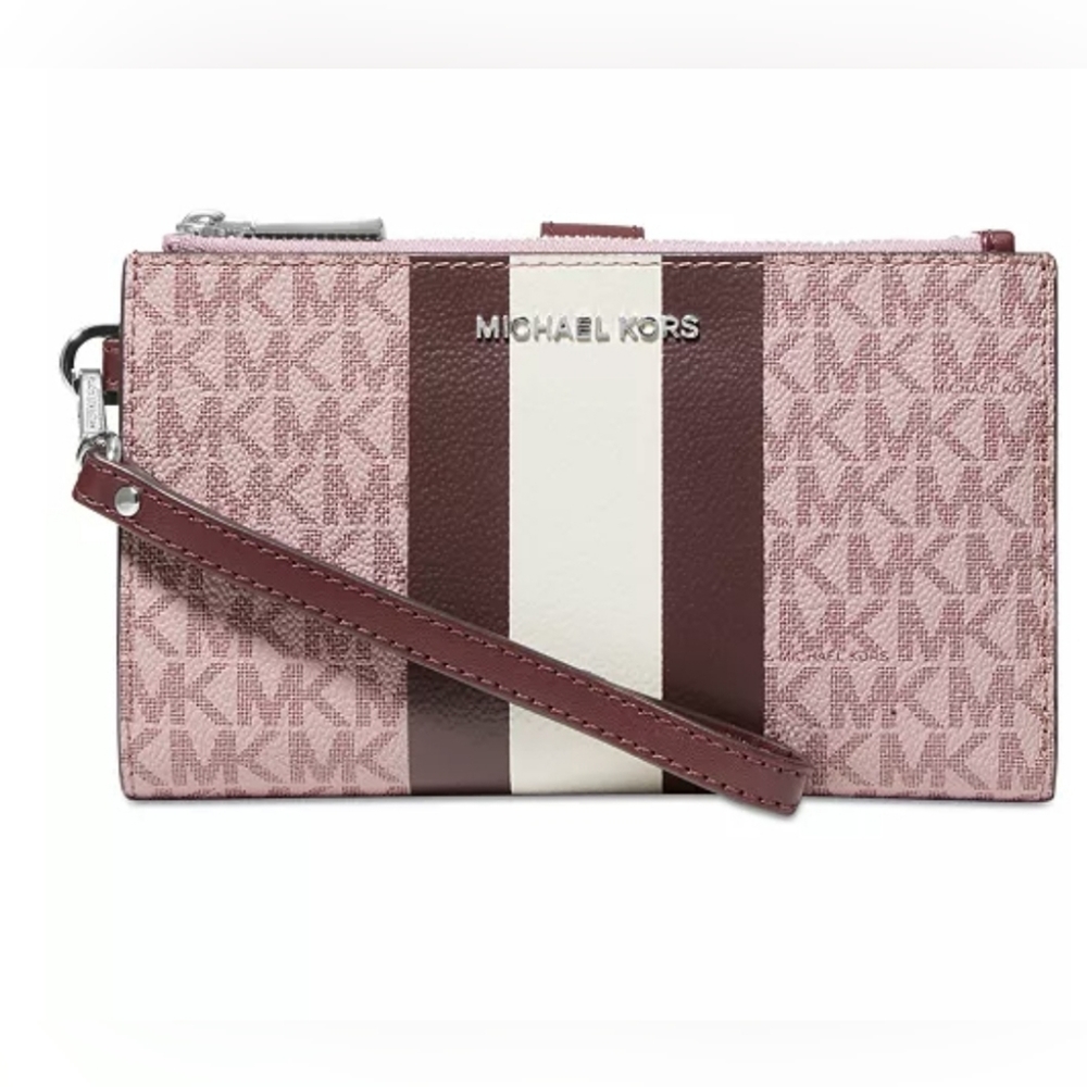 Michael kors Signature Jet Set Medium Double Zip Wallet
